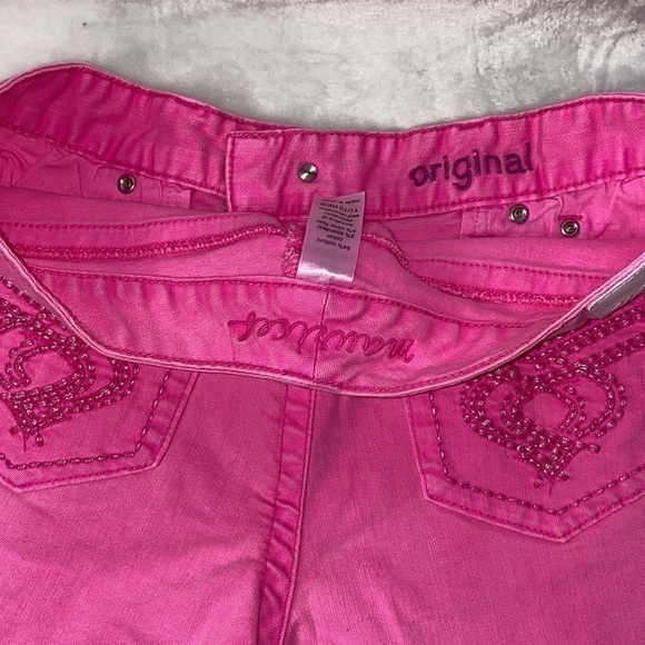 𝅺maurice’s Hot Pink Jean Shorts Size 11/12 Regular - Picture 15 of 15